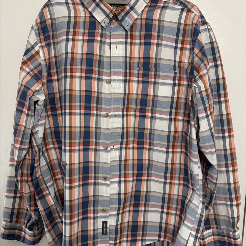 Eddie Bauer Multicolor Plaid Casual Shirt